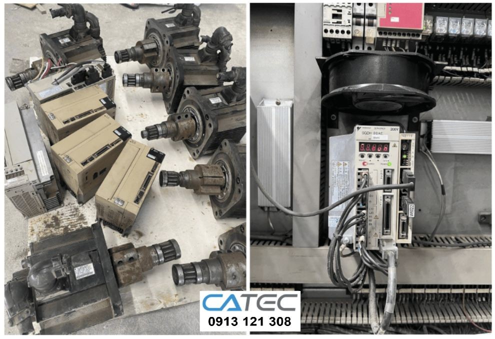 Địa chỉ Sửa chữa servo motor Yaskawa lỗi encoder, lỗi kẹt tải bể bạc đạn bể thắng