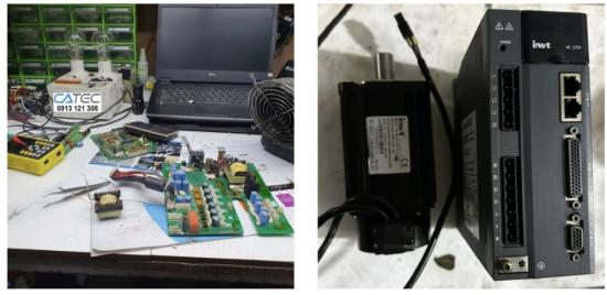 Trung tâm bảo hành, sửa chữa lỗi AC servo INVT, thay linh kiện chính hãng
