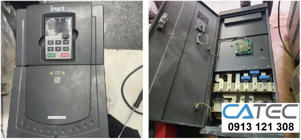 Sữa chữa khắc phục biến tần INVT bị lỗi board điều khiển, lỗi quá tải quá dòng