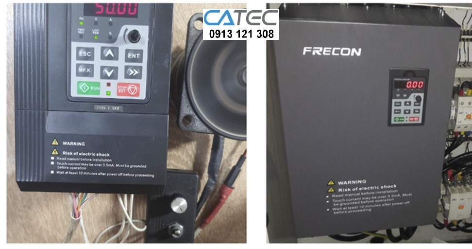 Sửa chữa khắc phục lỗi biến tần Frecon bảo hành lâu dài tại Catec
