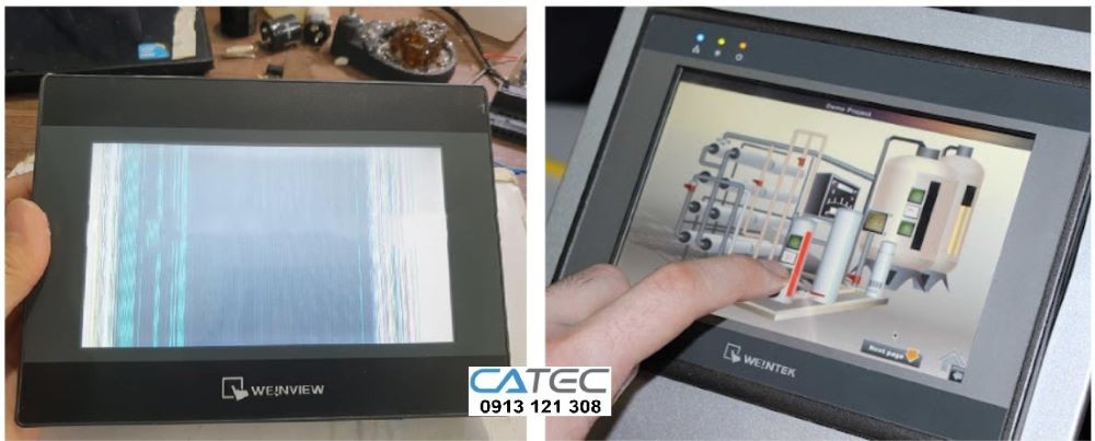 Dịch vụ sửa HMI Weinview TK6071IQ: Thay màn hình LCD, tấm cảm ứng zin, bảo hành uy tín