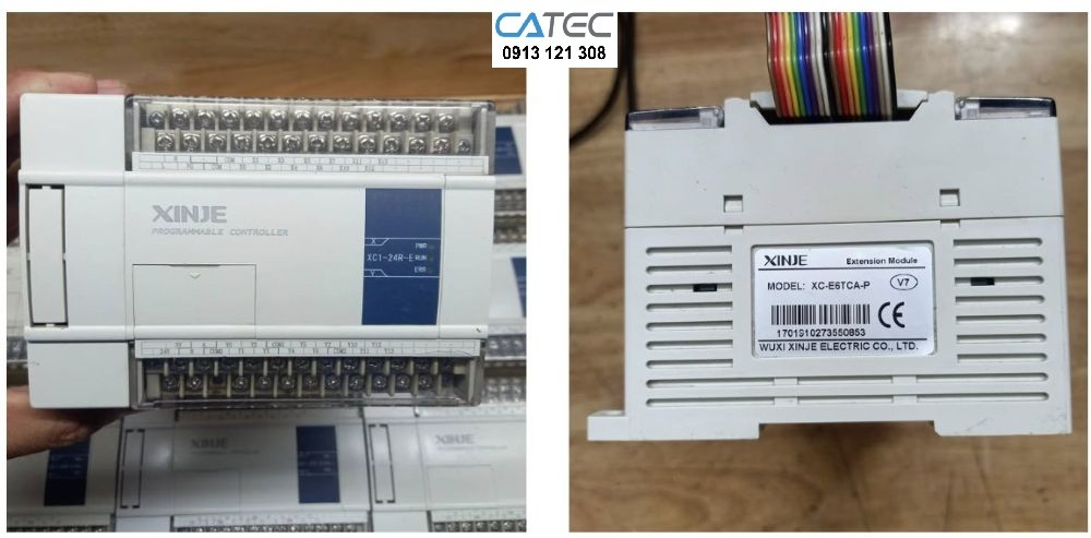 Hình ảnh PLC Xinje đang trong quá trình được sửa chữa tại CATEC Automation